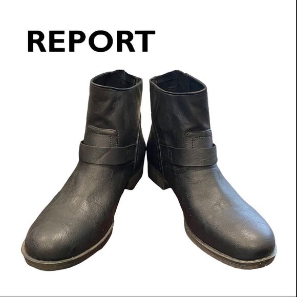 NEW Report Women's Juliee Black Buckle Ankle Boots Booties 11 - Picture 4 of 6